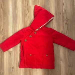 Hanna Andersson corduroy sherpa lined coat